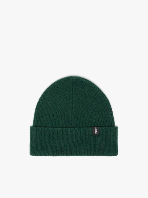 Mackintosh BOTTLE GREEN ECO CASHMERE BEANIE