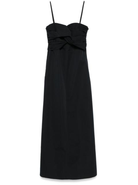 Jil Sander twist-detail maxi dress