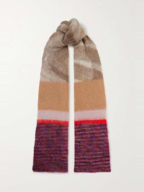 Missoni Striped mohair-blend scarf