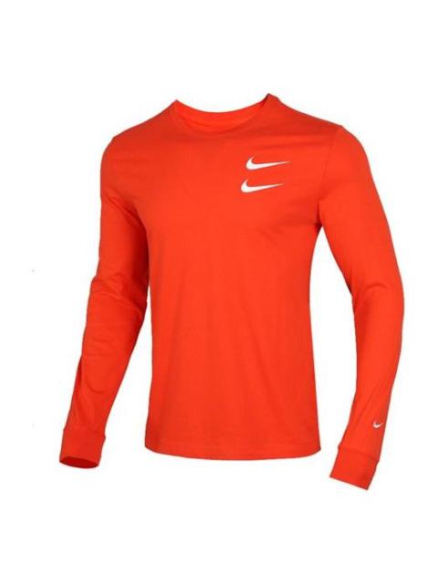 Men's Nike Tee Round Neck Long Sleeves Orange T-Shirt CK2260-891