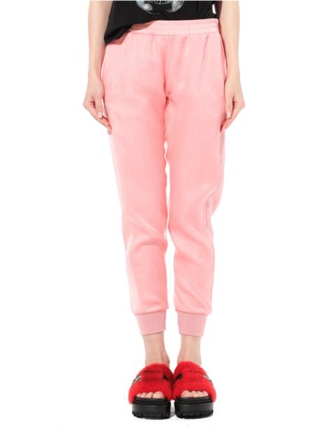 Alexander McQueen Satin Organza Jogger in Anemone
