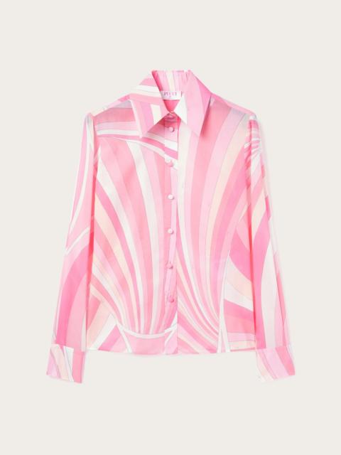 PUCCI IRIDE PRINT LIGHTWEIGHT COTTON SHIRT