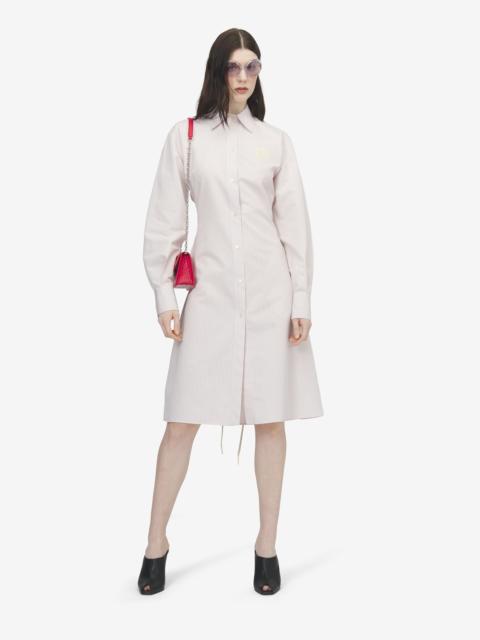 Alexander McQueen Pinstriped Shirt Dress