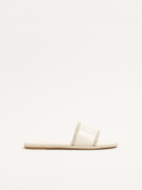 Valentino VLOGO TORCHON SLIDE SANDAL IN NAPPA LEATHER