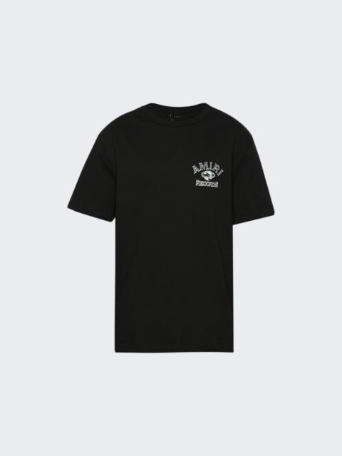 AMIRI 로고 인쇄 면 T 셔츠