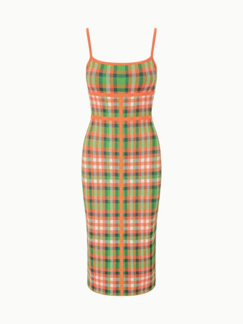 STAUD STAUD LYRA DRESS VILLA PLAID