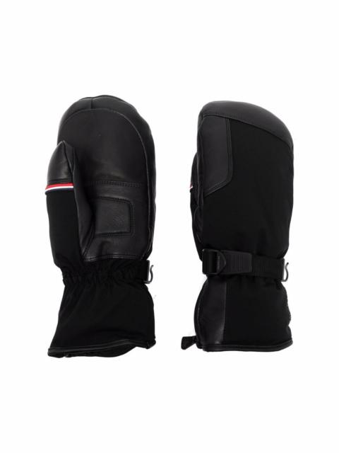 Moncler Grenoble leather-panel performance mittens