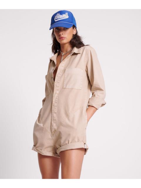 ONE TEASPOON Canvas Prophecy Jumpsuit - Stone