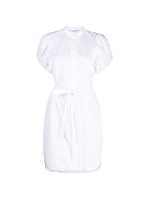 tied waist poplin shirt dress