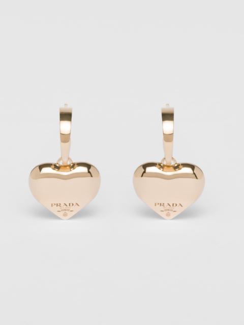 Prada Eternal Gold small drop earrings in yellow gold