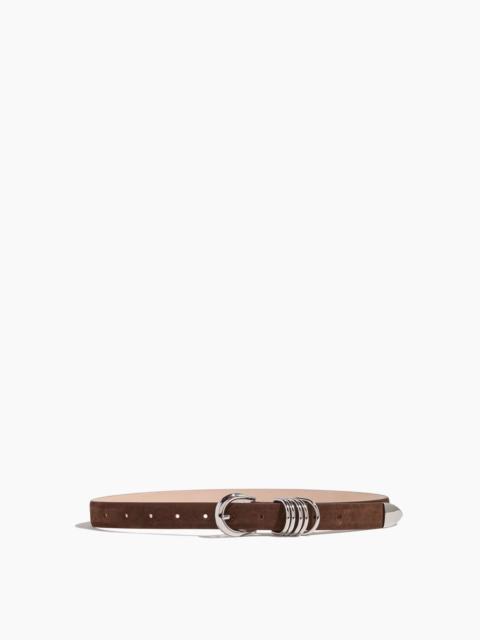 DÉHANCHE Hollyhock suede waist belt Brown