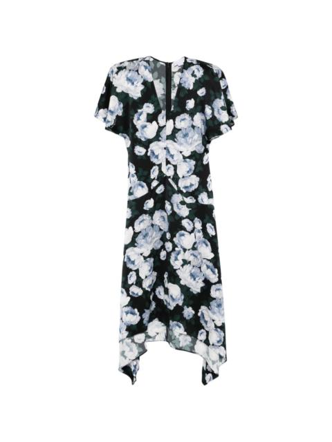 Stella McCartney Envers V-neck floral midi dress