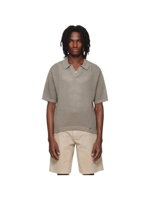 REPRESENT Taupe Beverly Knit Polo