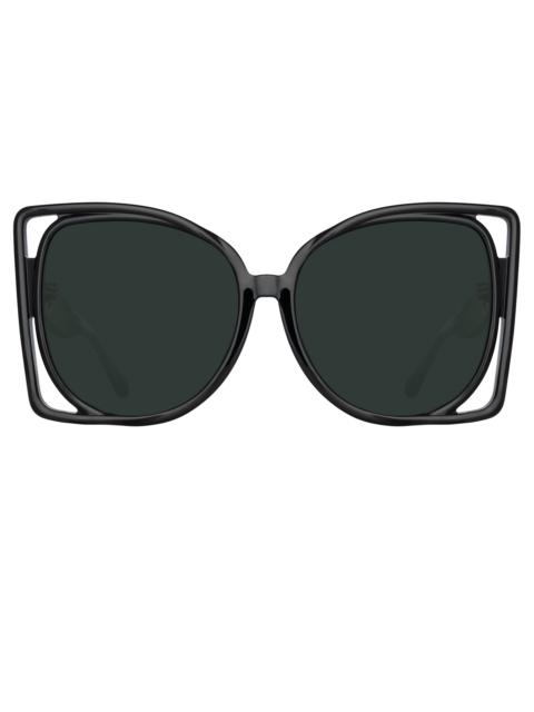 ASTRA CAT EYE SUNGLASSES IN BLACK