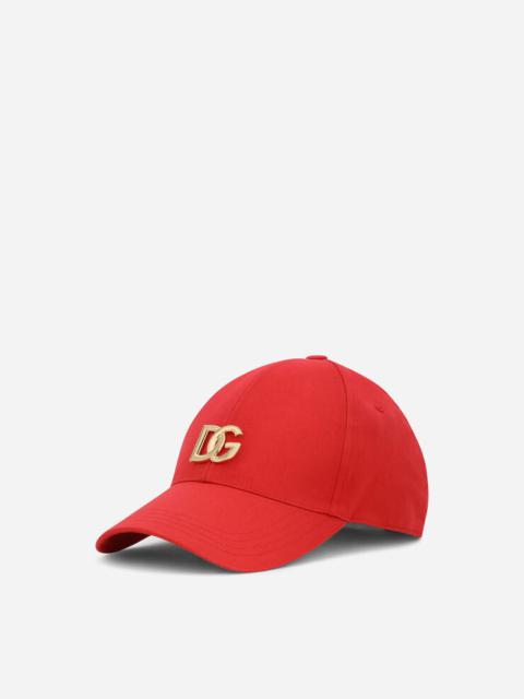 Dolce & Gabbana Cotton baseball cap with DG patch