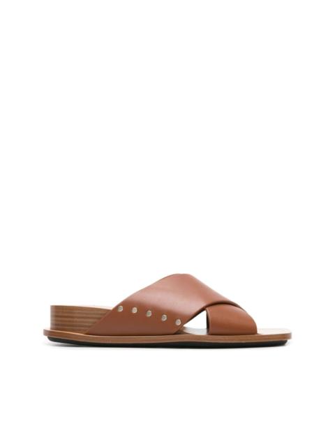 FABIANA FILIPPI stud-detailed leather slides