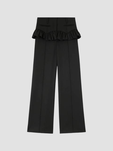 GANNI Women's Calendered Skirt Pants - Black