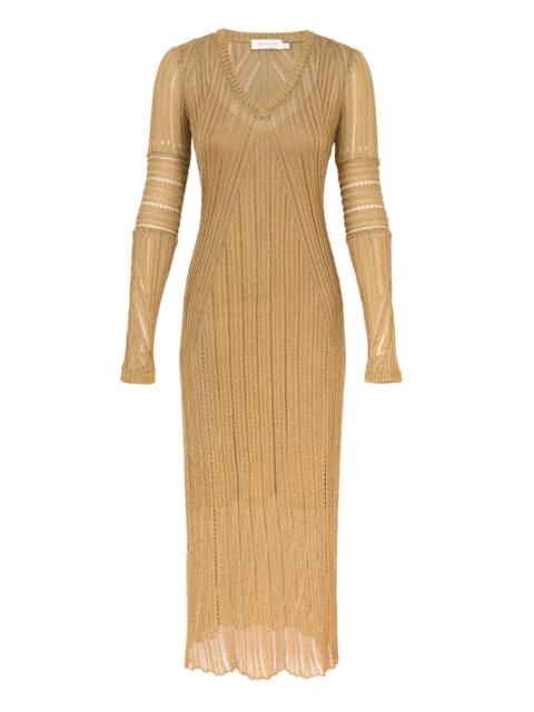 REBELLION METALLIC MAXI DRESS