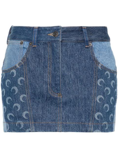 Marine Serre mini denim skirt