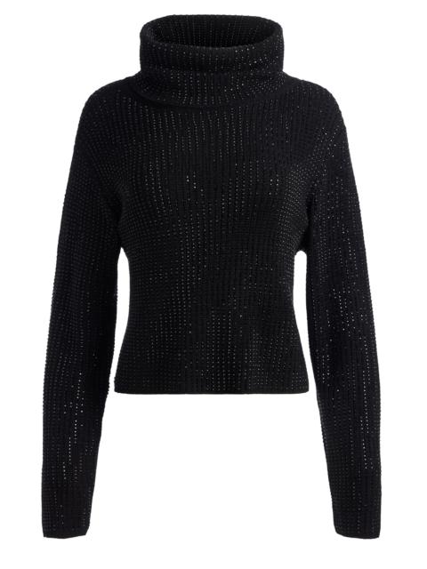 Alice + Olivia CORIN PULLOVER WITH HEATSET STONES