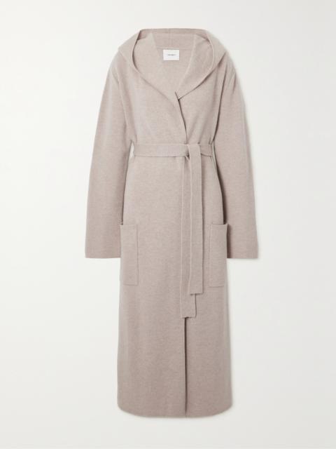 LISA YANG Aiden Hooded Belted Cashmere Cardigan