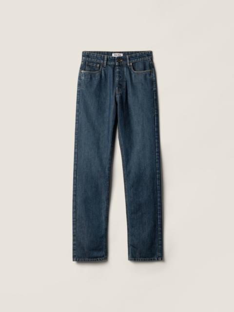 Miu Miu Five-pocket denim jeans