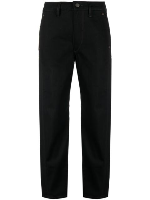 Lemaire Black Twisted High-Rise Straight Jeans