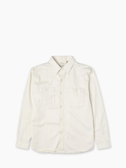 FULLCOUNT 4087-2 TWILL WORK SHIRT ECRU