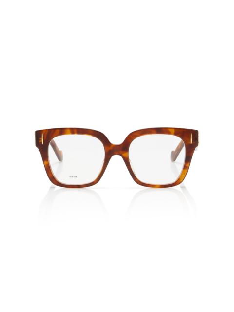 Loewe Anagram Square-Frame Acetate Optical Glasses brown