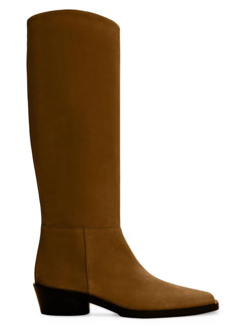 Proenza Schouler Women's Bronco 40MM Suede Knee-High Boots - Fern