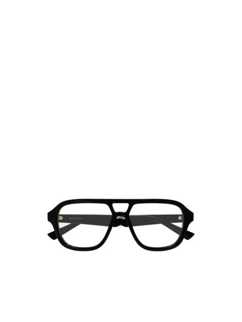 GUCCI pilot-frame glasses