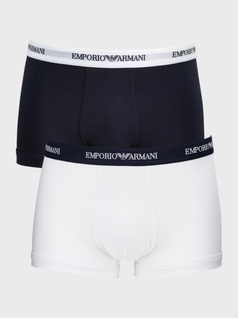 EMPORIO ARMANI Men's 2-Pack Solid Boxer Brief Set