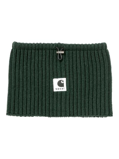 sacai Carhartt WIP Wool Knit Neck Warmer