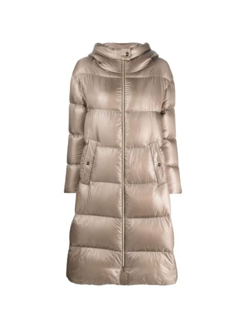 quilted padded zipped coat