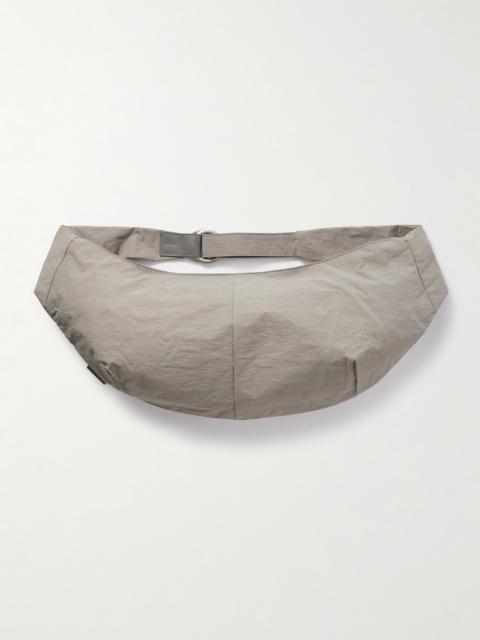master-piece Sash Large Leather-Trimmed Coated-Nylon Sling Bag