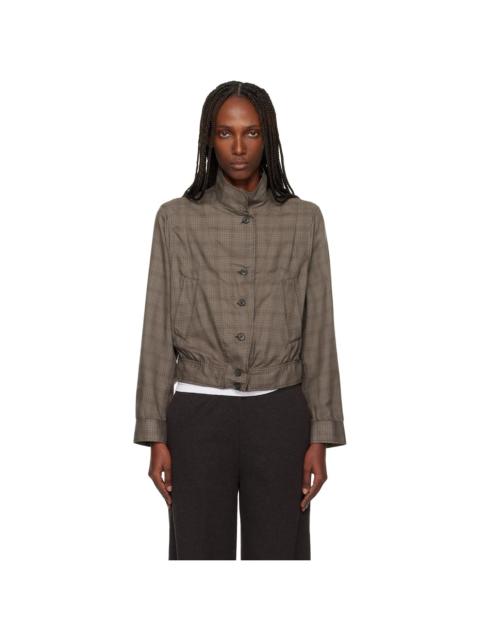 Our Legacy Brown Tuxedo Bomber Jacket