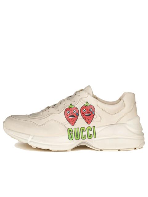 GUCCI Gucci Rhyton GG 애플 스니커즈 '크림 화이트 레드'699292-DRW00-9522