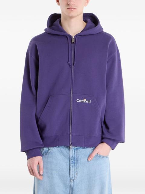 Carhartt WIP logo-embroidered zip-up hoodie
