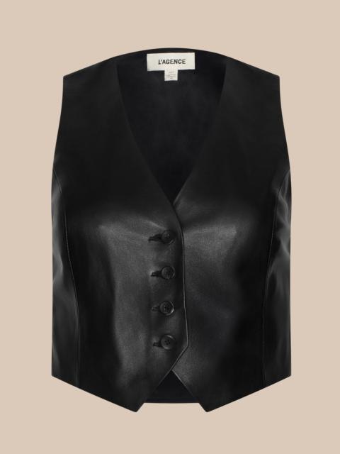L'AGENCE Jianna Leather Vest
