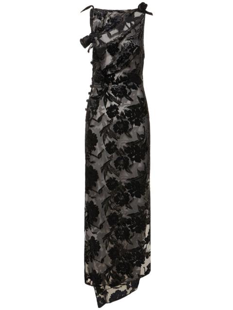 LVR Exclusive lurex jacquard long dress