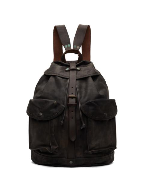 RRL by Ralph Lauren Black Leather Backpack