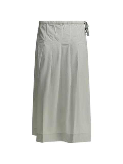 soeur elasticated-waist pleated maxi skirt