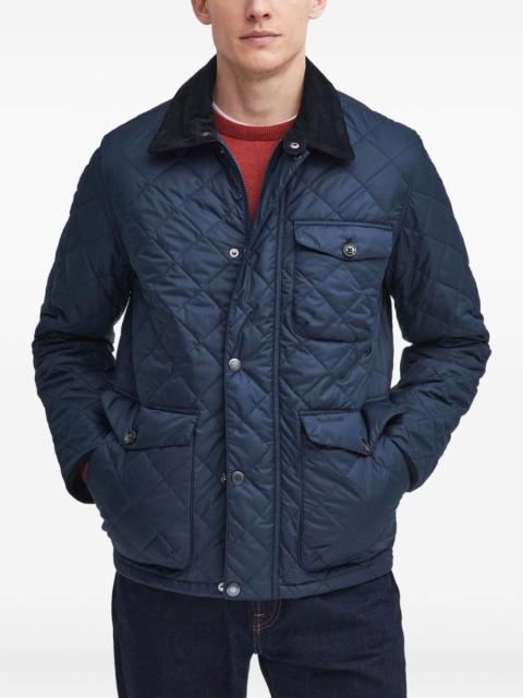 Barbour quilted corduroy-collar jacket
