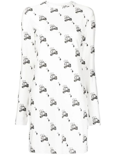 all-over 11-print dress