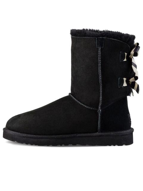 UGG (WMNS) UGG Bailey Bow Stripe 1090941-BLK
