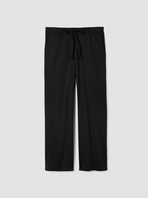 EILEEN FISHER Organic Cotton Interlock Wide-Leg Sleep Pant