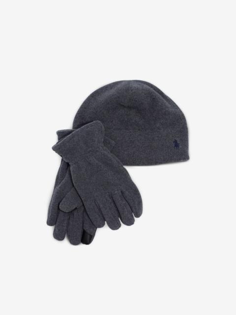 Polo Ralph Lauren gloves and beanie set (set of two)