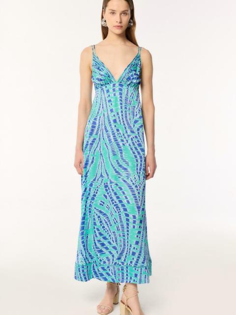 Poupette St Barth Long Dress Cassandra - Sky Kalina