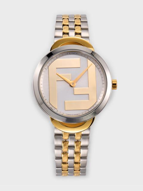 FENDI 30mm Two Tone Bracelet Watch
