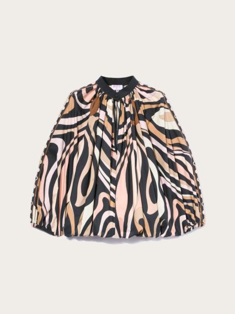 PUCCI MARMO PRINT VOLUMINOUS BLOUSE